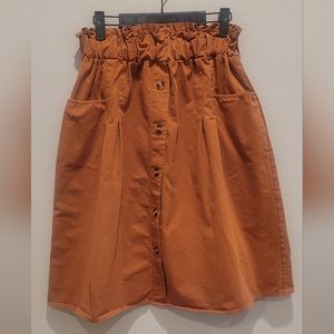 Sadie Love Rust Orange Skirt Size M